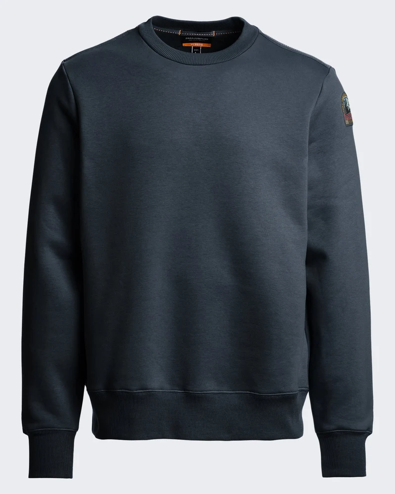 Heren Sweatshirt met ronde hals Donkergroen
