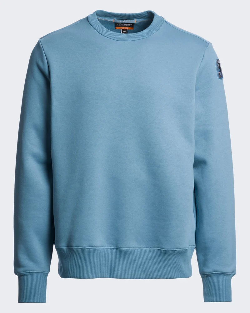 Heren Sweatshirt met ronde hals Blauw