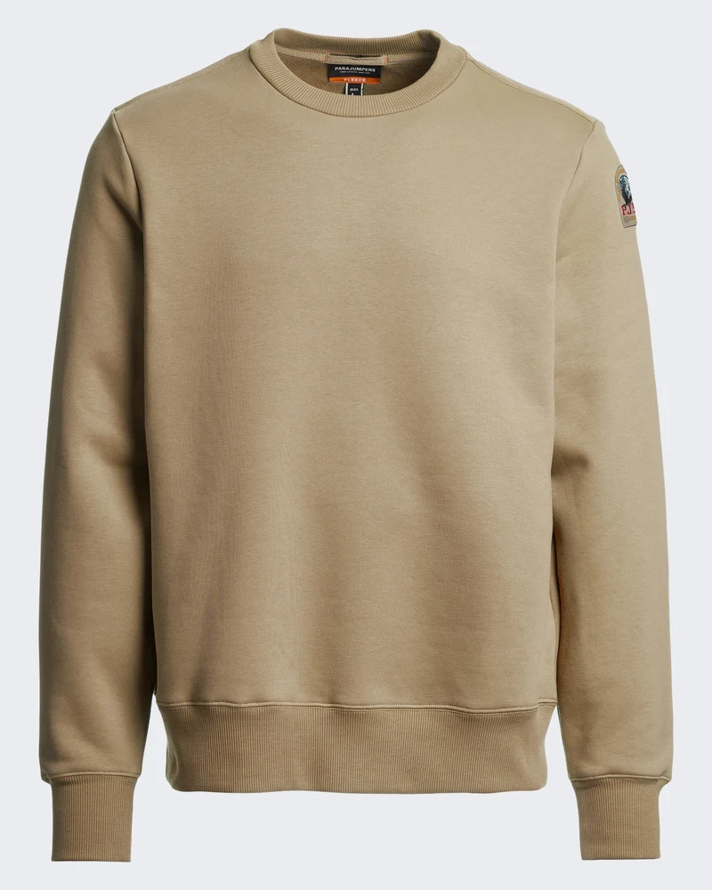 Heren Sweatshirt met ronde hals Beige
