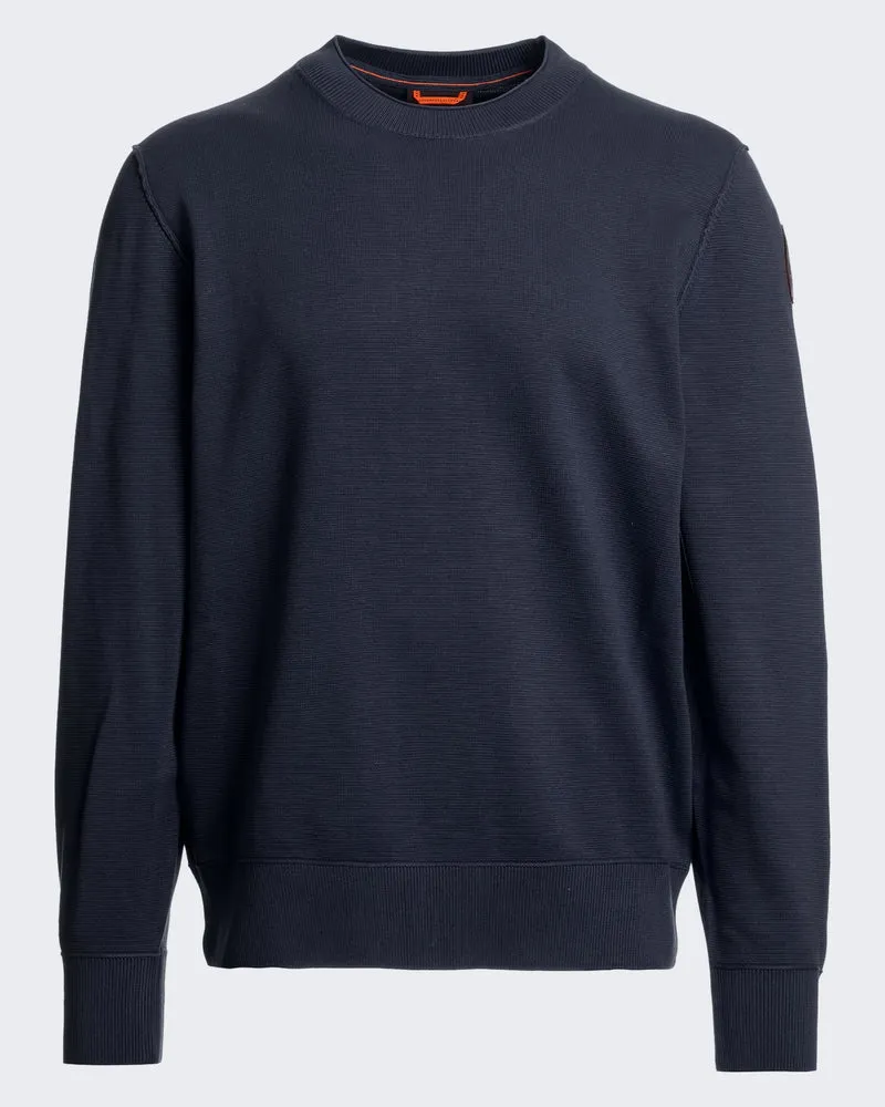 Heren Sweater met ronde hals in Blauw