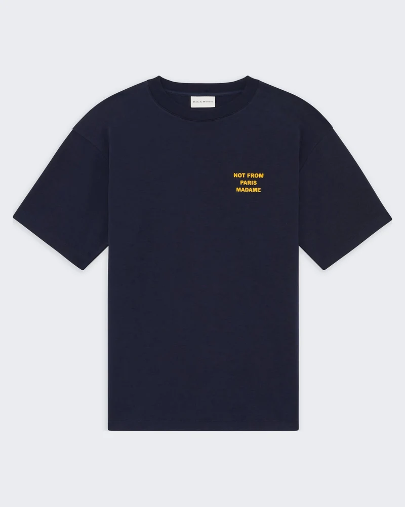 Heren T-shirt met opvallende slogan Blauw
