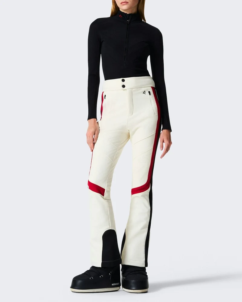 Dames Saint Moritz ski broek met hoge taille Wit