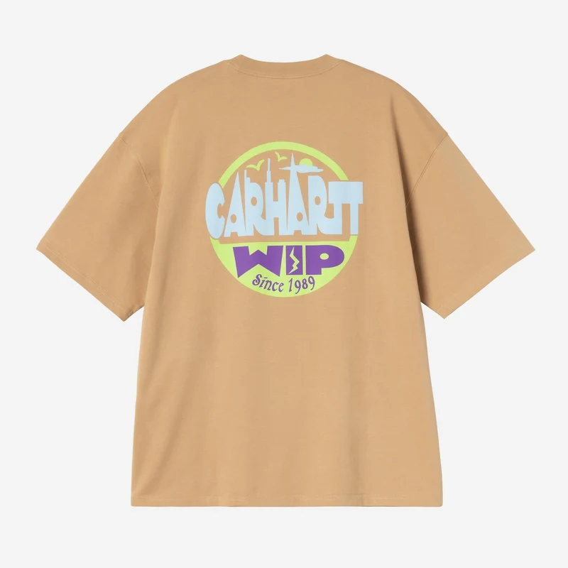 Carhartt WIP Heren LuggT-shirt met leeftijdslabel | Dusty Hamilton Brown