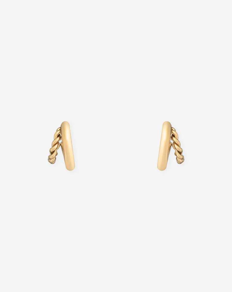 TWISTED HOOP EARRINGS