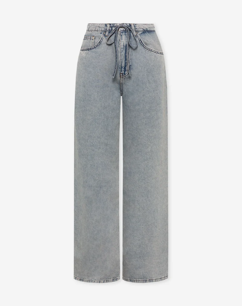 LOTTE BAGGY JEANS VINTAGE BLAUW