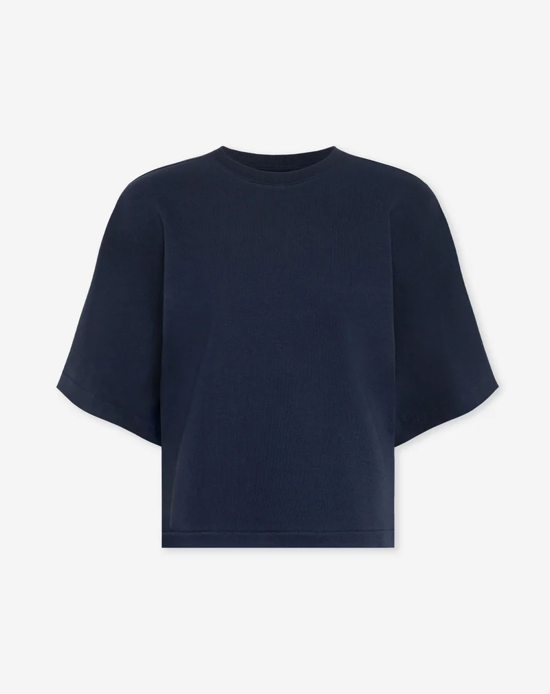WIDE SLEEVE SWEAT TOP MARINEBLAUW