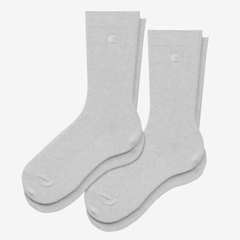 Carhartt WIP Madison herensokken | 2-pack | Ash Heather