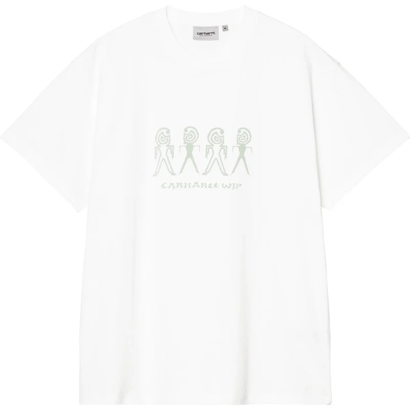 Carhartt WIP T-shirt voor heren met aardse print | Wit