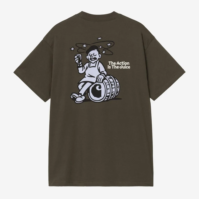 Carhartt WIP T-shirt voor heren met druivenplukkermotief | Cypress