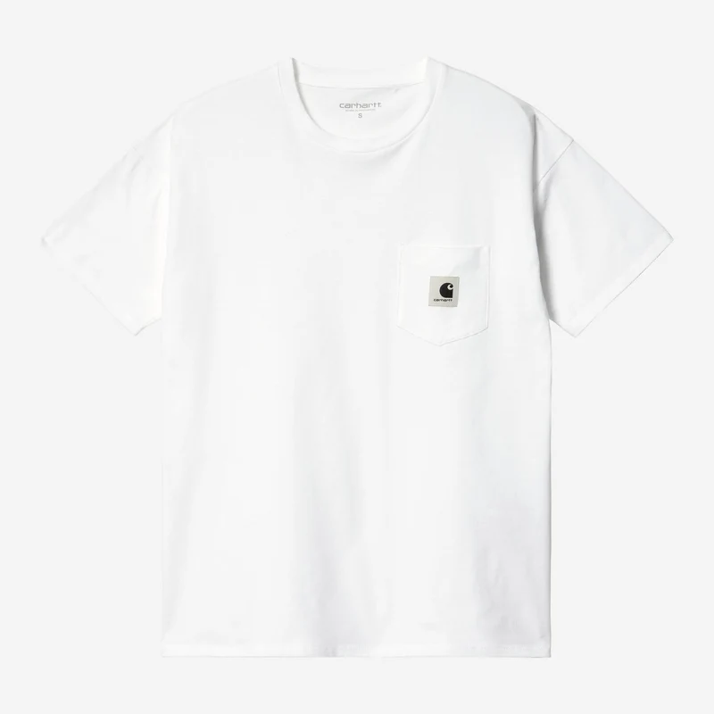 Carhartt WIP Dames T-shirt met borstzak | Wit