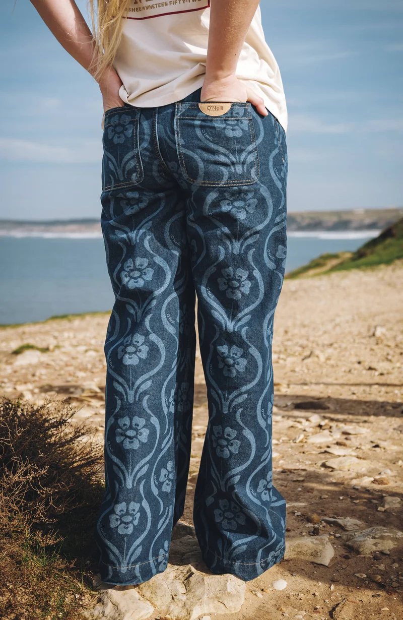 O'Riginals denim broek | Blue Artdeco Floral Jean