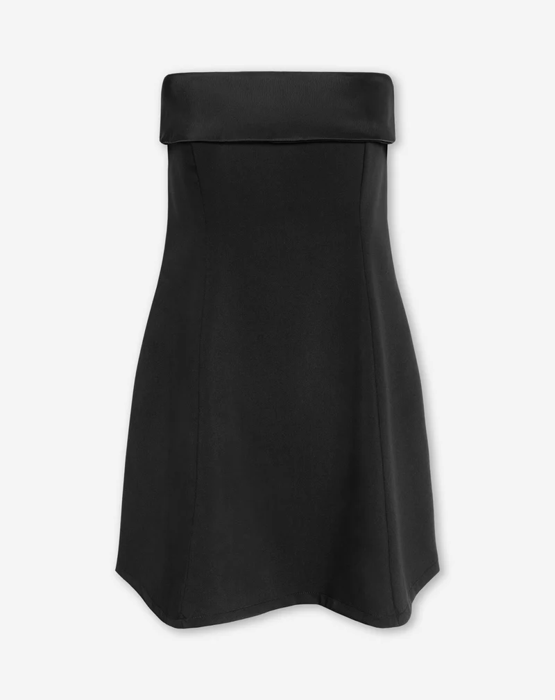 JAEL STRAPLESS DRESS ZWART