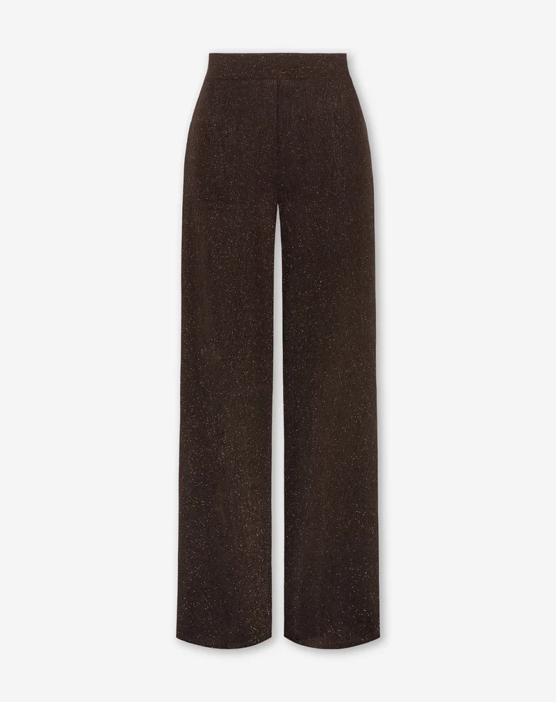 JOANY CRINKLE GLITTER PANTALON BRUIN