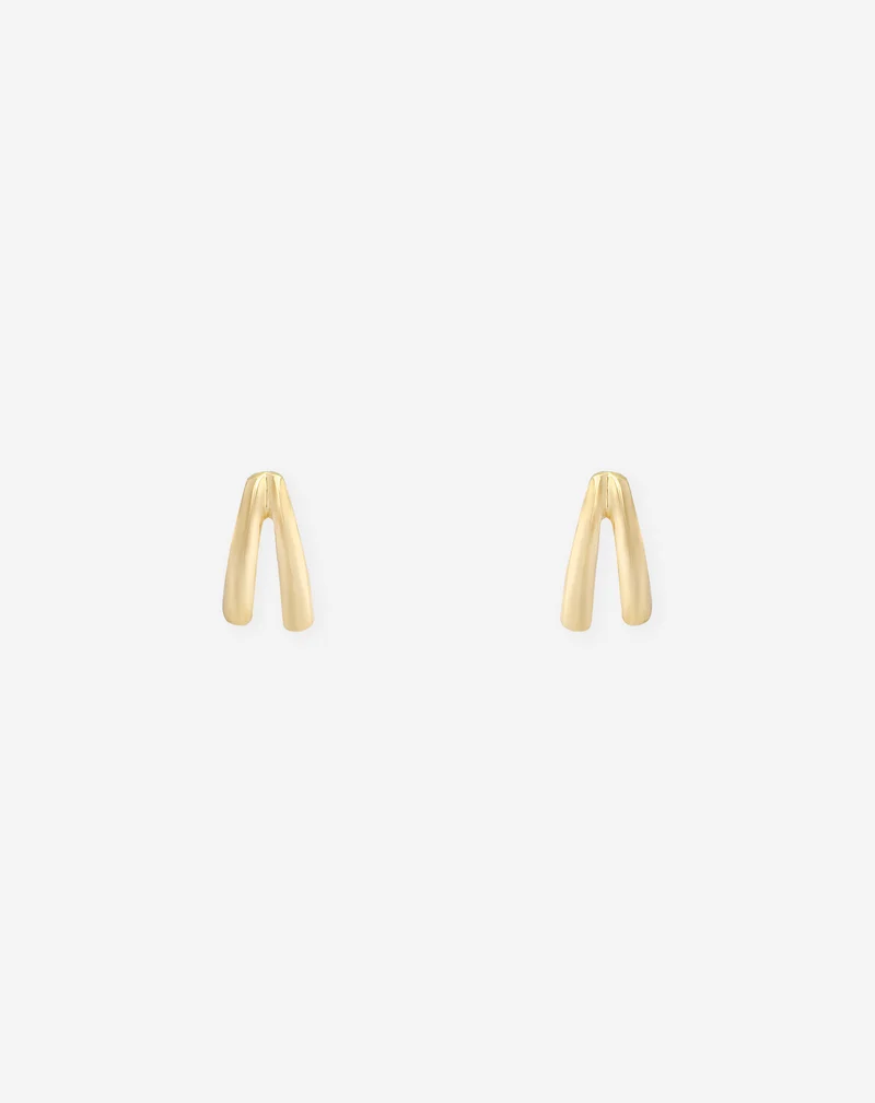 DOUBLE TWIN TEARDROP EARRINGS