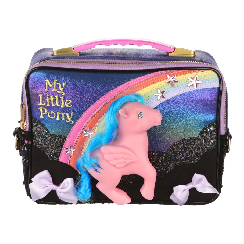 Irregular Choice DAMES My Little Pony Tas met regenbooglint - Zwart