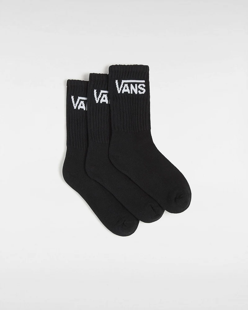 VANS Klassieke kindersokken met ronde hals (3 paar) - Zwart