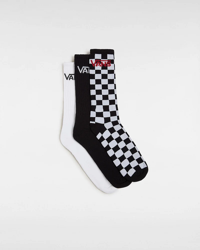 VANS Klassieke Crew-sokken voor heren (3 paar) - Zwart / Wit