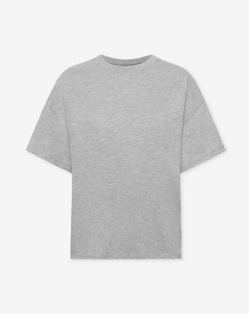 BASIC OVERSIZED TEE GRIJS MELANGE