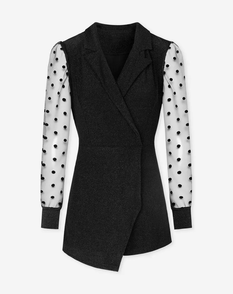 ROSE DOTS PLAYSUIT ZWART