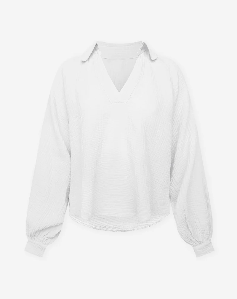 MOUSSELINE BLOUSE CRÈME