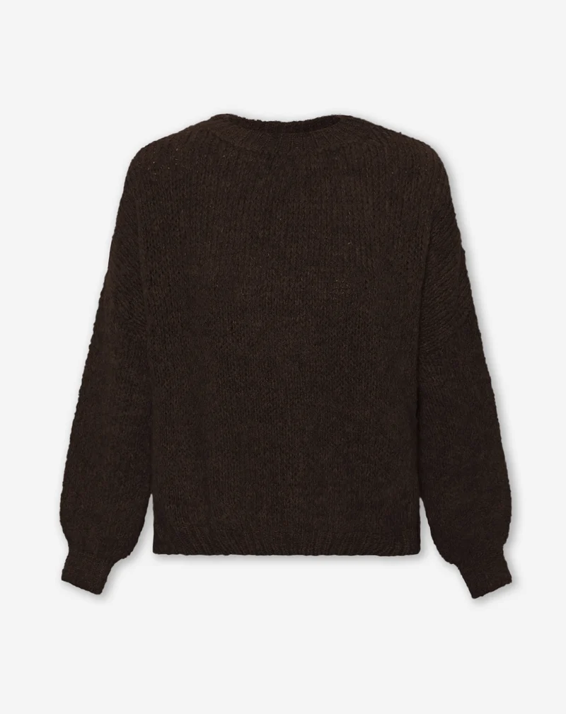 JAMIE KNIT DONKERBRUIN