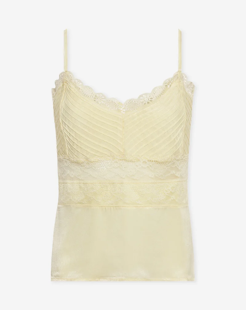 LACE PINTUCK TOP BOTERGEEL