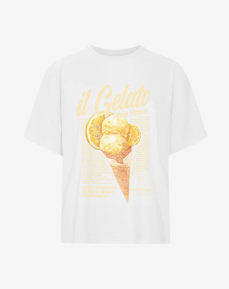 IL GELATO OVESIZED TEE CRÈME