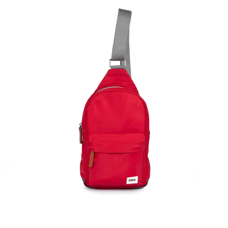 ROKA Willesden Grote tas van gerecycled nylon - Cranberry