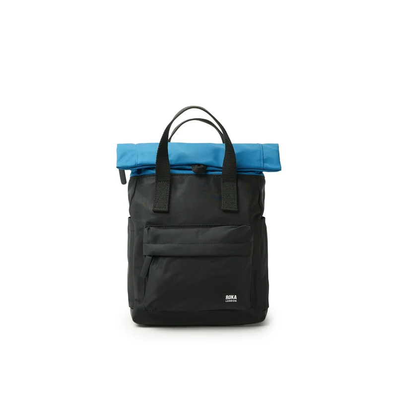 ROKA Creatieve verspilling Canfield B Zwart / Zeehaven Kleine Tas van Gerecycled Nylon