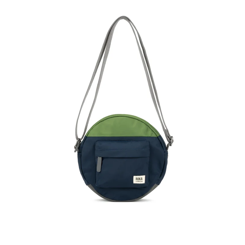 ROKA Creatieve verspilling Paddington B Midnight / Avocado Kleine Tas van Gerecycled Nylon