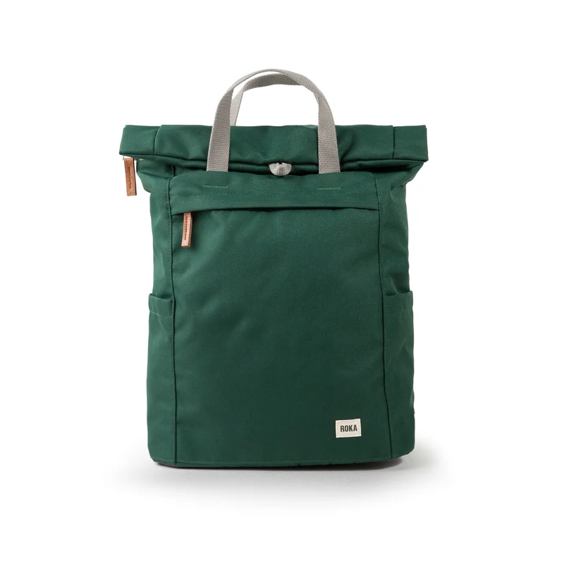 ROKA Finchley Een grote tas van gerecycled canvas met bosmotief