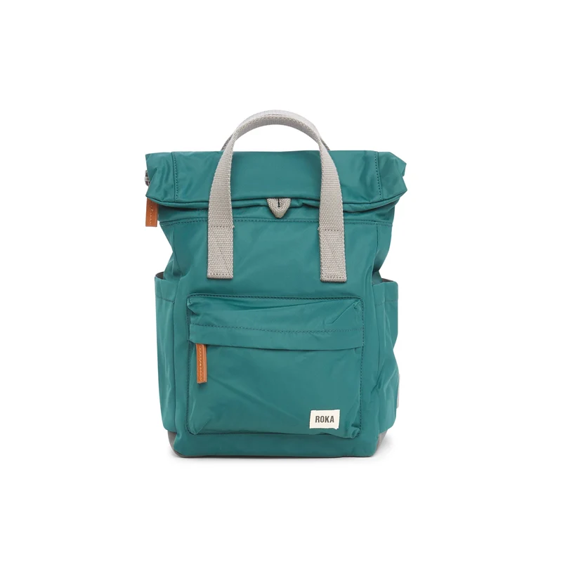 ROKA Canfield B Teal Kleine Tas van Gerecycled Nylon