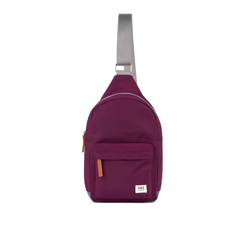 ROKA Willesden Grote tas van gerecycled nylon | Koningsbordeauxrood