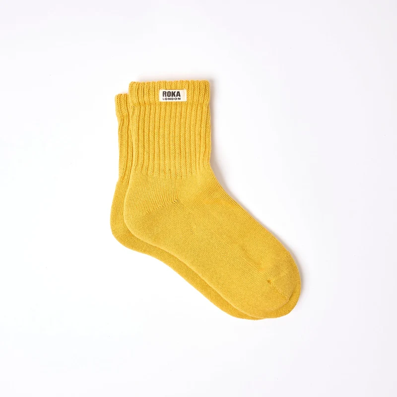 ROKA Windsor biologisch katoenen crew sokken | Corn