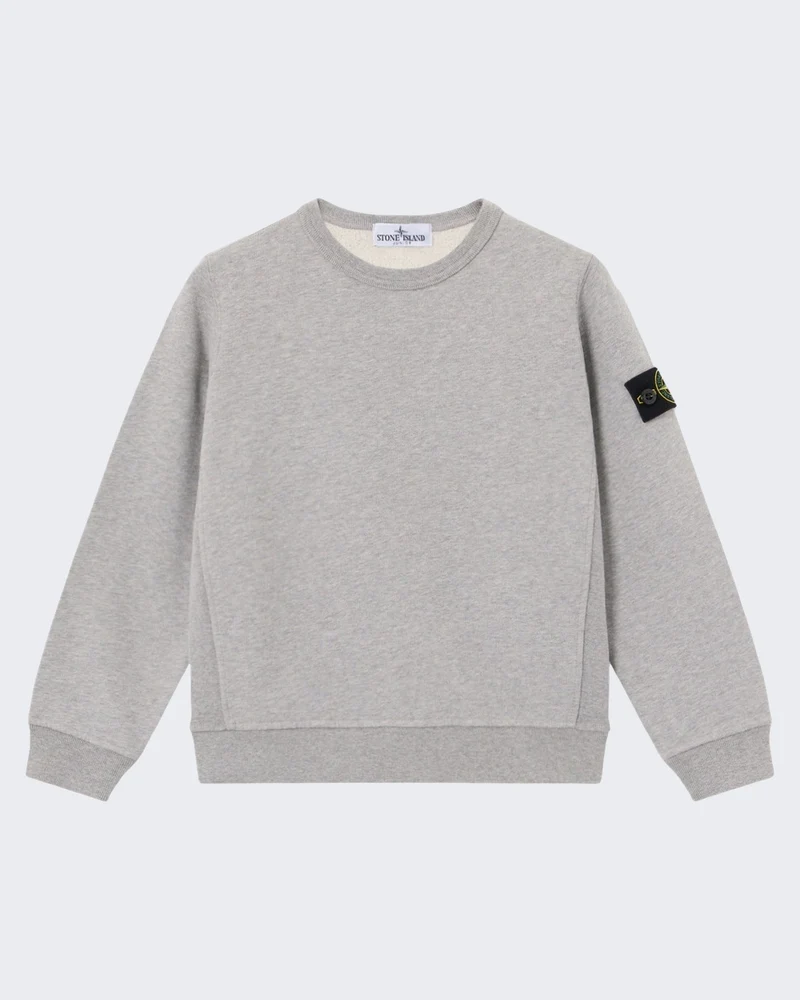 Kids Sweatshirt met ronde hals in Beige