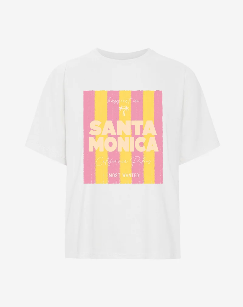 SANTA MONICA OVERSIZED TEE CRÈME