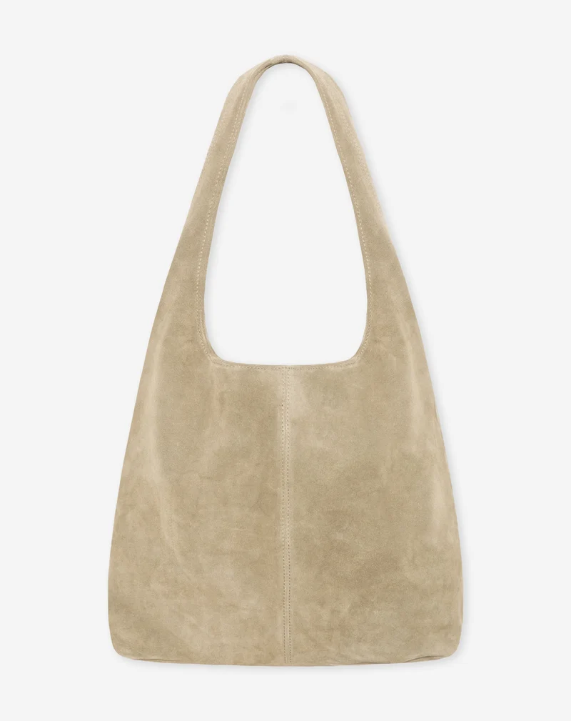 KAYLA SUEDE SHOPPER BEIGE