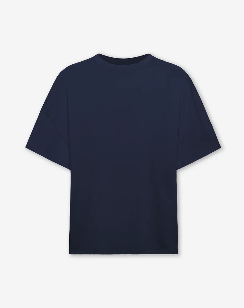 BASIC OVERSIZED TEE MARINEBLAUW