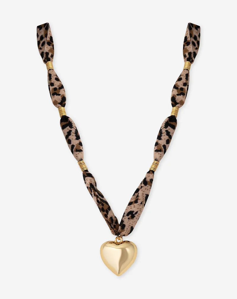 LEO HEART CORD NECKLACE