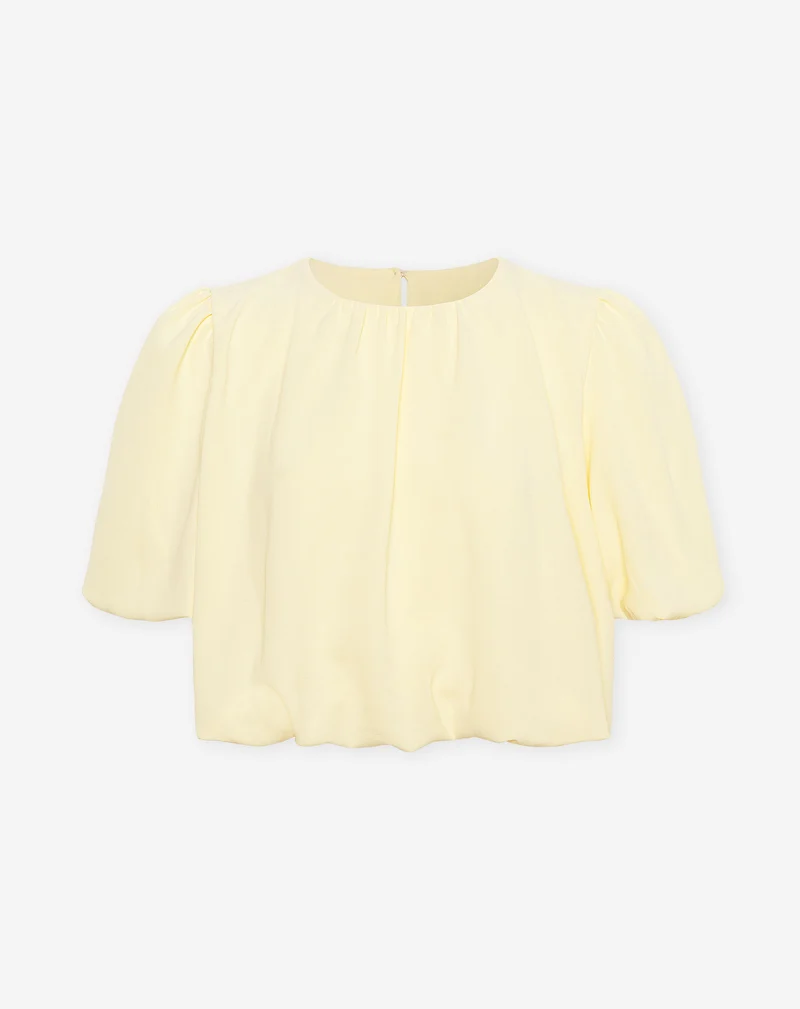 JULIE BUBBLE HEM TOP BOTERGEEL