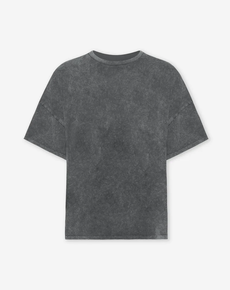 BASIC OVERSIZED TEE ACID GRIJS
