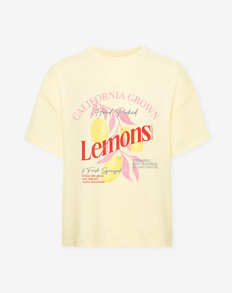 CALIFORNIA LEMONS OVERSIZED TEE BOTERGEEL