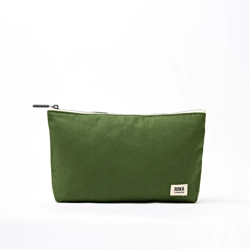 ROKA Maida Vale middelgrote katoenen canvas etui | Artisjok