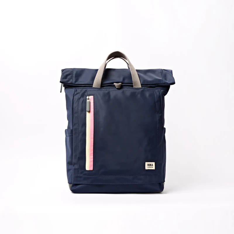 ROKA Camden J Midnight Stripe Medium Rugzak van gerecycled nylon