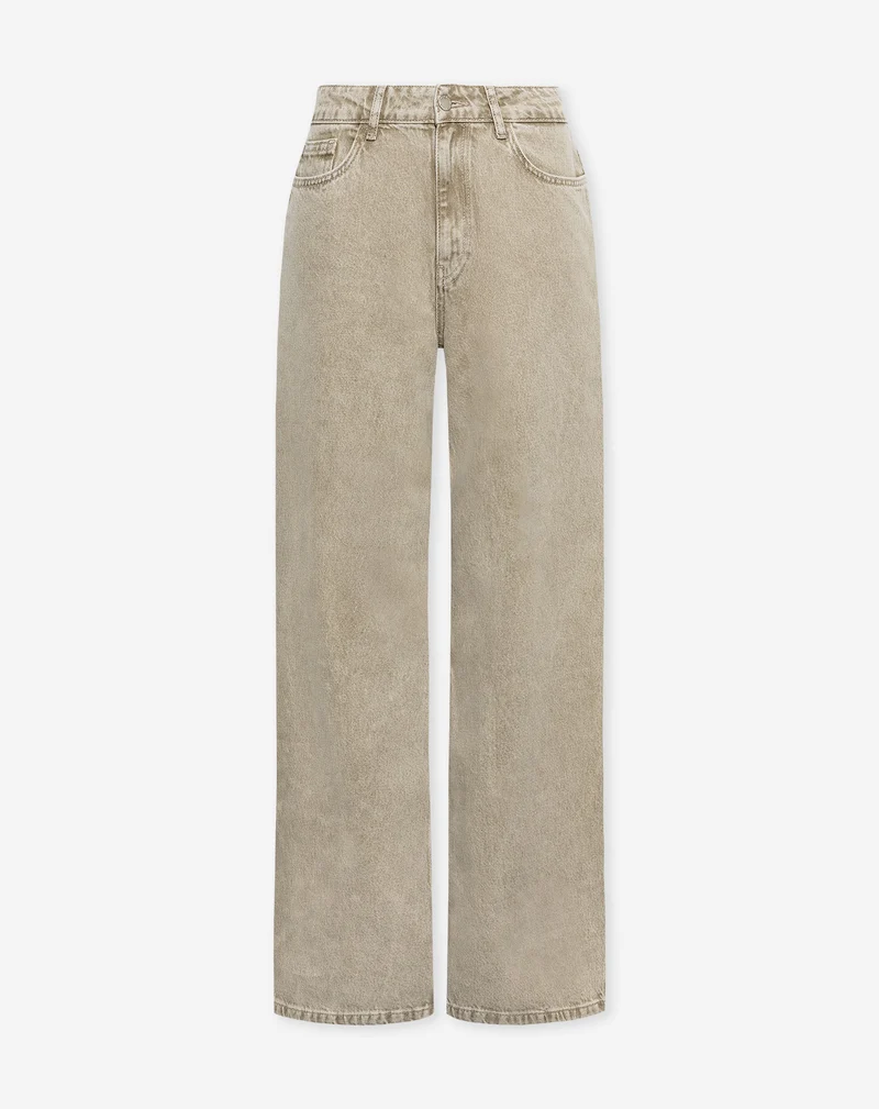 SIERRA WIDE LEG JEANS BEIGE