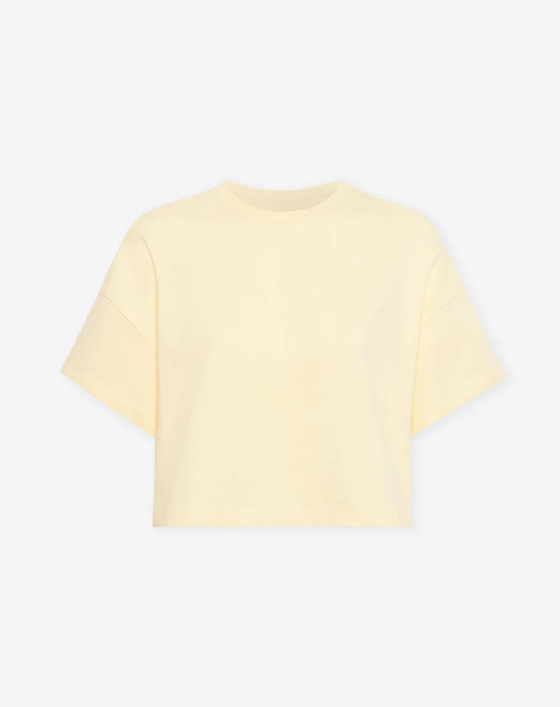 SOLID CROPPED SWEAT TEE BOTERGEEL