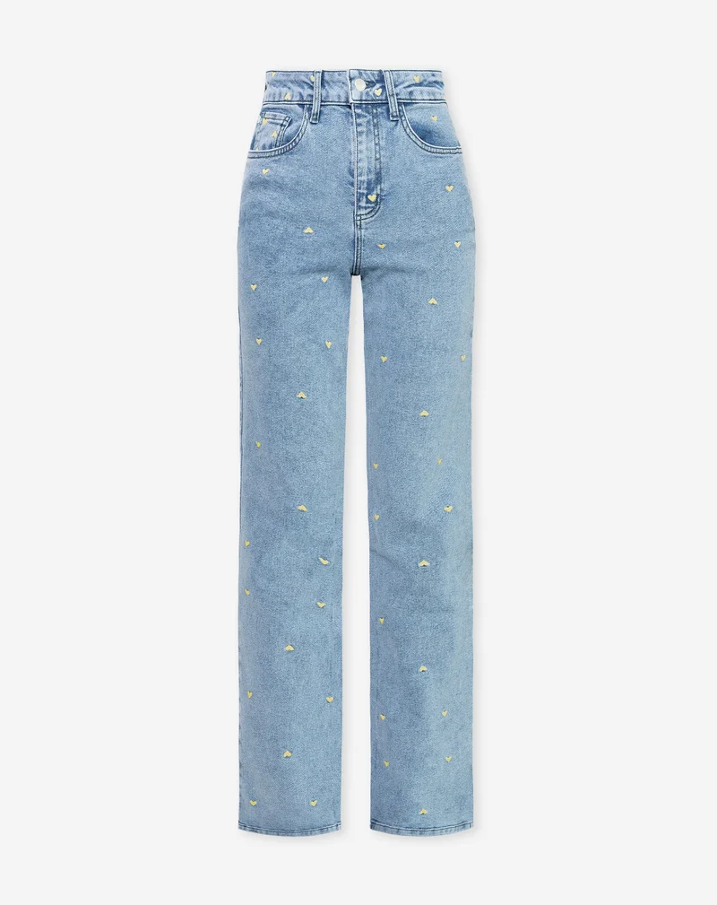 HEART BOOTCUT JEANS BOTERGEEL