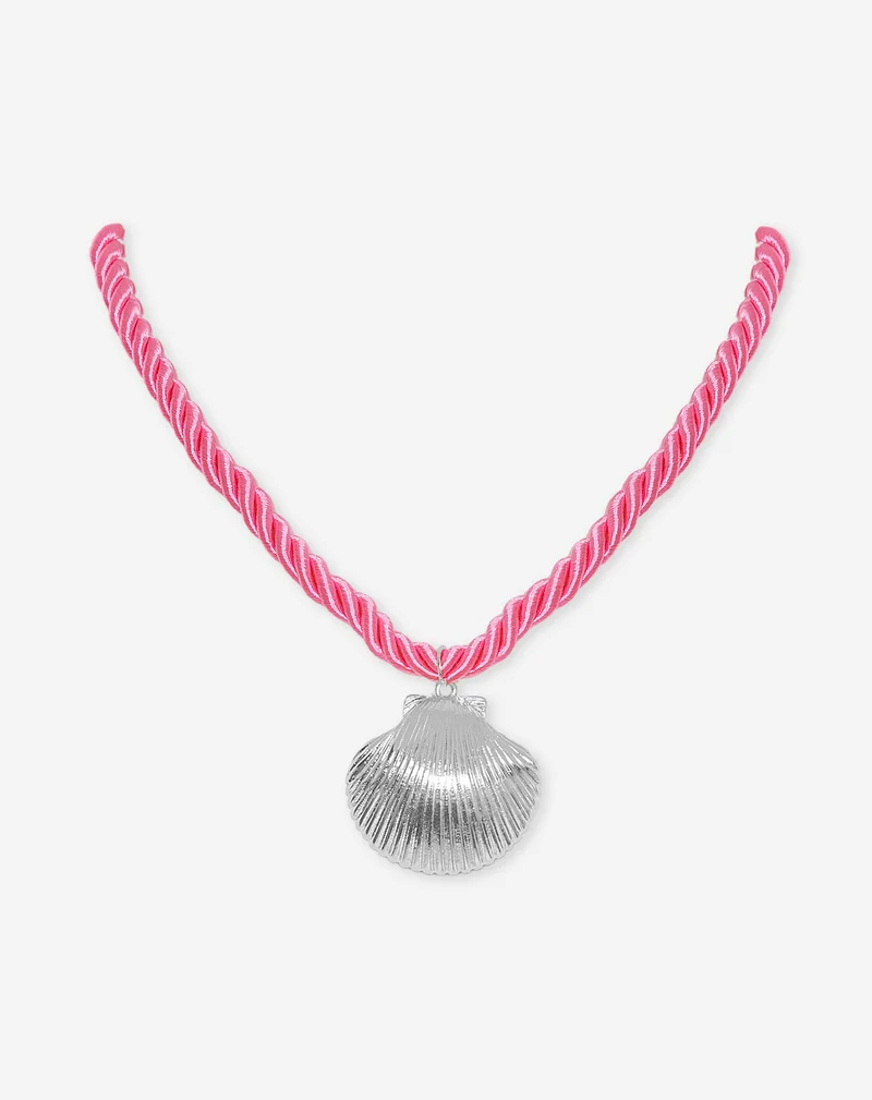 SEASHELL CORD NECKLACE ROZE