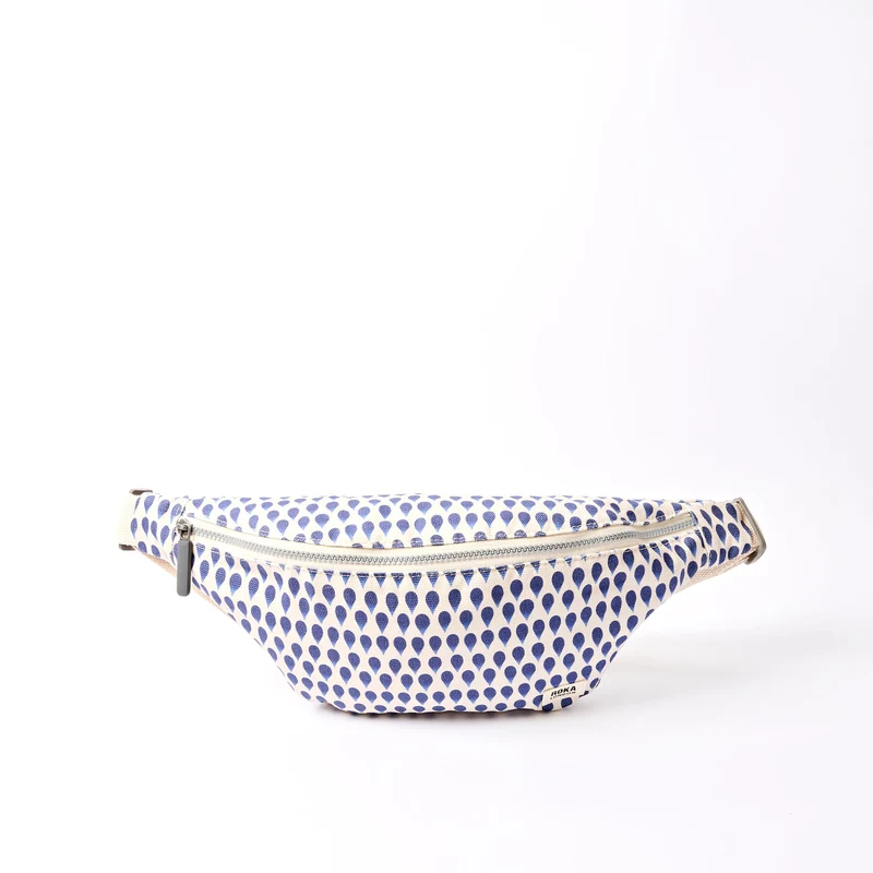 ROKA Mill Hill Crossbodytas van katoen canvas | Denim Rain Indigo