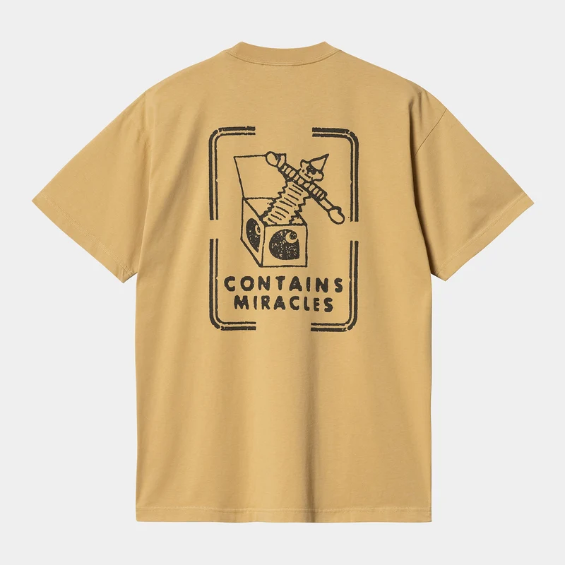 Carhartt WIP Heren stempel T-shirt - Bourbon